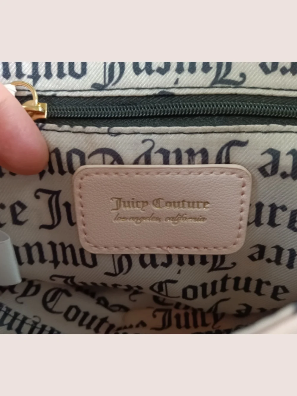 Quilted Y2K Coquette Juicy Couture Light Pink Heart Crossbody Bag
